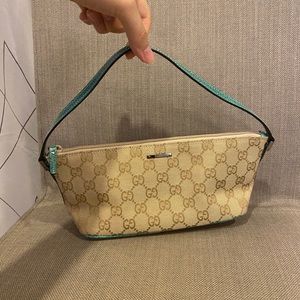 Gucci Monogram Canvas mini Bag with Blue lining
